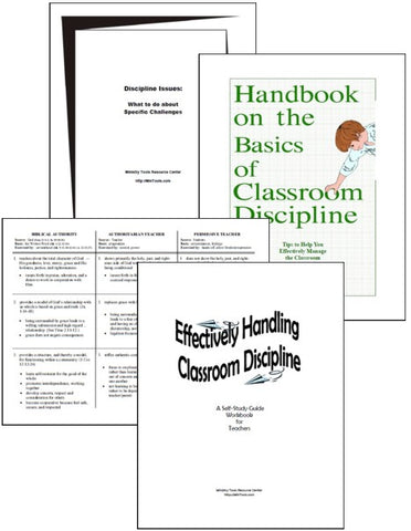 Classroom Discipline Resources as Downloads