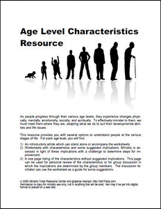 Age Level Characteristics Resource - All Modules
