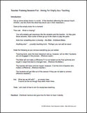 Aiming for Empty-less Teaching Session Sample