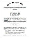 Christian Education at Various Levels in Ministry Manual