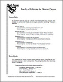 Church Purpose Ministry Manual Sample