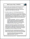 Bible Teacher's Role as a Conduit