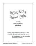 Discipline Workbook Sample