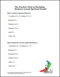Teacher's Role in Discipling Students PowerPoint Handout Sample