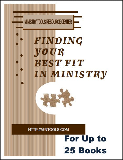 Finding Your Best Fit in Ministry for a Group Study