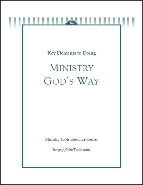 Ministry God's Way Discipleship Tool
