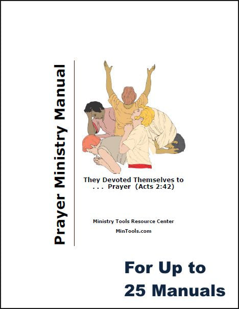 Prayer Ministry Manual Download for Group of 25