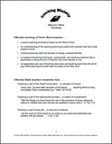 Teaching Ministry Manual Sample