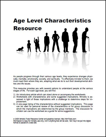 Age Level Development Resources as Downloads