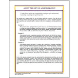 Sample page titled About the Gift of Administration from the Ministry Handbook: Spiritual Gifts in Use