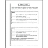 Sample page of a Personal Survey from the book titled Finding Your Best Fit in Ministry