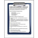 Sample page titled Curriculum Guidelines and Checklist from the Christian Education Files Resource