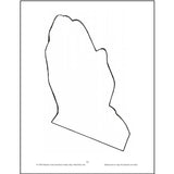 Template of a Praying Hand from the Children Learn to Pray Curriculum