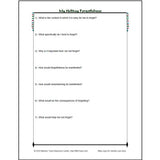 A handout sample from the Christmas Reminders Adult Curriculum titled My Holiday Forgetfulness