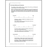 Page for Further Reflection and Evaluation from the Church Purpose Ministry Manual