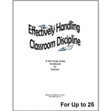 Cover of a Bible teachers training workbook titled Effectively Handling Classroom Discipline