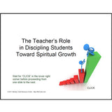 Intro page of the Teacher's Role in Discipling Students PowerPoint Presentation