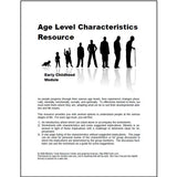 Cover of a Bible teachers training titled Age Level Characteristics Resource Early Childhood Module