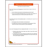 Page to Reflect on a Life of Thanksgiving from the Holiday Reflections Discipleship Guide