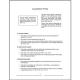 Page titled Leadership Types from the Leadership Ministry Manual