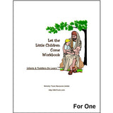 Cover of Bible teachers training workbook titled Let the Little Children Come with a sub-title of Infants and Toddlers Do Learn