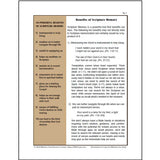 Page titled Benefits of Scripture Memory from the Scripture Memorization Discipleship Guide