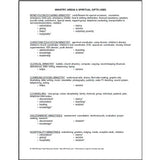 Sample page of a handout titled Ministry Areas from the Everybody Has a Part Spiritual Gifts Tests Resource