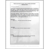 Sample page on Colossians 4:2 from the Prayer Bits: Small Bits But Big Truths on Prayer Devotional Guide