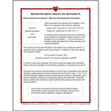 Page titled Spiritual Disciplines Help Us Get Spiritually Fit from the Getting Spiritually Fit Discipleship Tool
