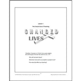 Sample Page of Lesson 1 The Overall Goal of Teaching from the Teaching for Changed Lives Workbook