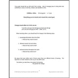 Sample page of the Overall Goal from the Teaching for Changed Lives Workbook