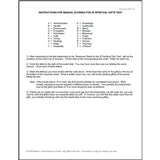 Sample page of the Instructions for Scoring the 20 Spiritual Gifts Test from the Everybody Has a Part Spiritual Gifts Tests Resource