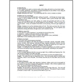 Sample of Input page from the Let's Walk the Walk Devotional
