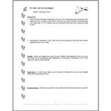Sample page from the Let's Walk the Walk Devotional