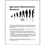 A cover page of the Age Level Characteristics Youth Module