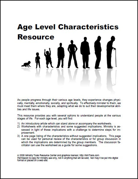 Age Level Characteristics Resource - All Modules