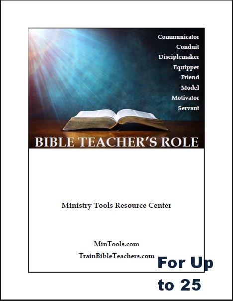 Bible Teacher's Role