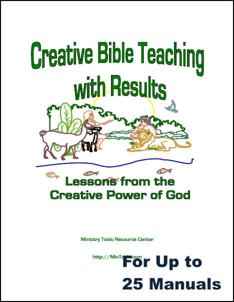 Creative Bible Teaching Workbook to Use with Teaching Team