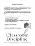 Handbook on Classroom Discipline Intro Sample