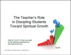 Teacher's Role in Discipling Students PowerPoint