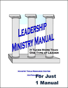 Leadership Ministry Manual