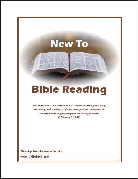 New to Bible Reading Discipleship Tool Download