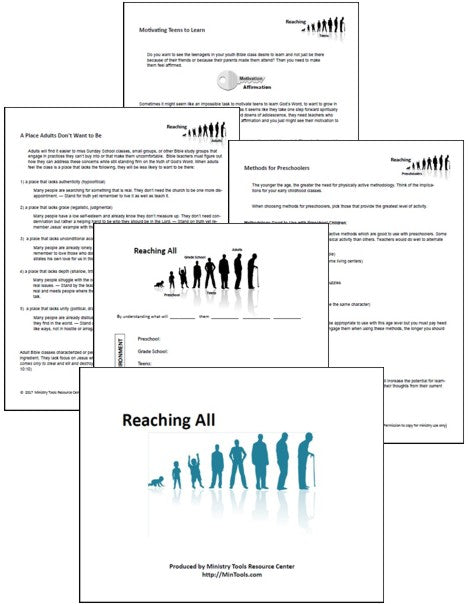 Reaching All Age Levels Teacher Training Resource