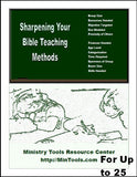 Sharpening Your Bible Teaching Methods for All Teachers