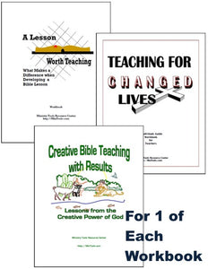 Bible Teachers Training Workbooks